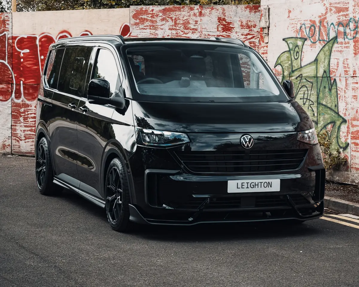Black VW Transporter